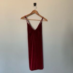 Red Velvet Mini Dress